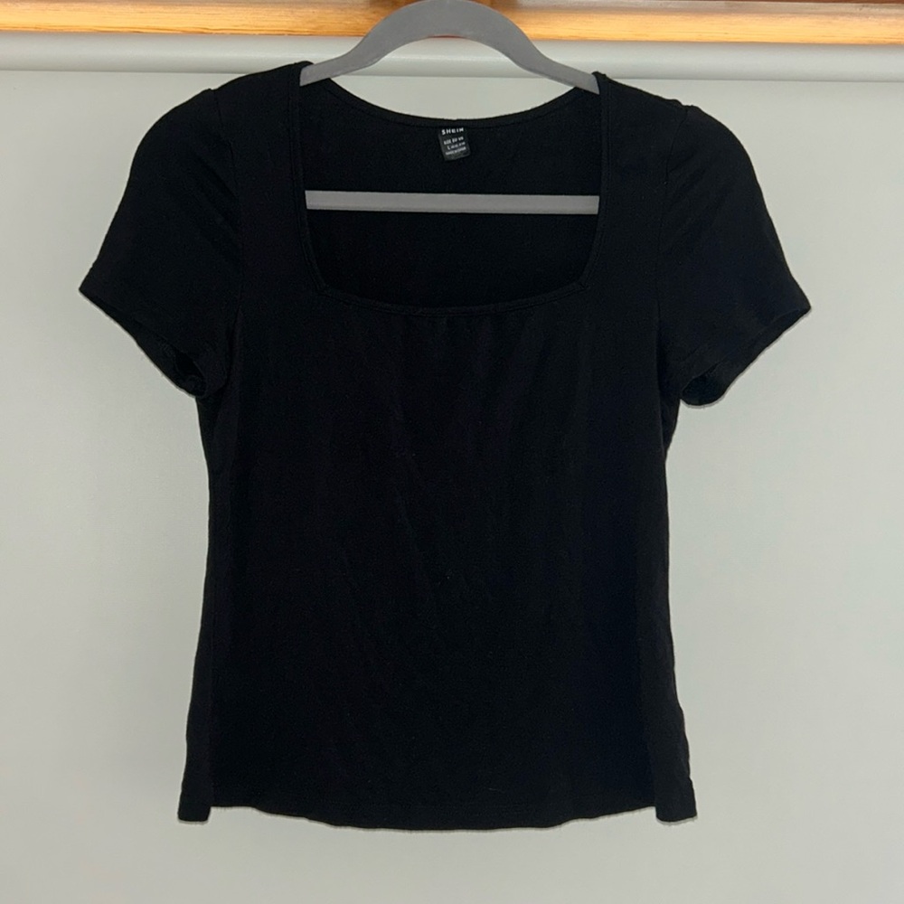 Square Neck Short Sleeve Shirt